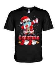Christmas 2020 Toilet Paper Quarantine Santa V-Neck T-Shirt tile