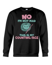 This Is my counting face Crochet Crewneck Sweatshirt tile