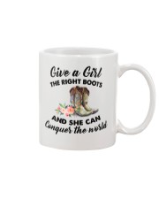 Horse girl Give a Girl the right boots Mug tile