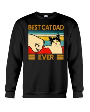 Animals Best Cat Dad Ever Funny Cat Daddy Crewneck Sweatshirt tile