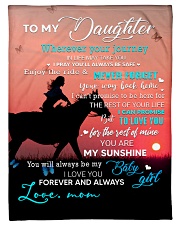 To My Daughter A Horse Girl Small Fleece Blanket - 30" x 40" front