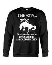I did not fall Horse riding Crewneck Sweatshirt tile