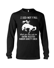 I did not fall Horse riding Long Sleeve Tee tile