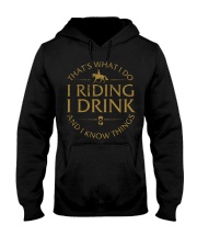 I riding horse I drink and I know things Hooded Sweatshirt front