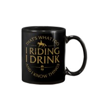 I riding horse I drink and I know things Mug tile