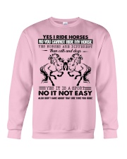 Yes I Ride Horses Crewneck Sweatshirt front