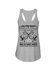 Yes I Ride Horses Ladies Flowy Tank tile