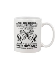 Yes I Ride Horses Mug tile