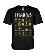 Thank To Legend Scientists V-Neck T-Shirt tile