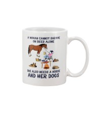 A woman need a Horse and her Dogs Mug tile