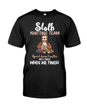 Sloth Knitting team Premium Fit Mens Tee tile
