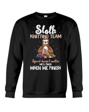 Sloth Knitting team Crewneck Sweatshirt tile