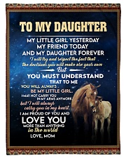 Mom To My Daughter A Horse Girl Small Fleece Blanket - 30" x 40" front