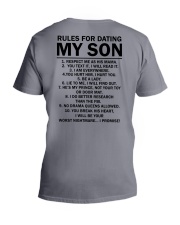 Rules For Dating My Son V-Neck T-Shirt tile