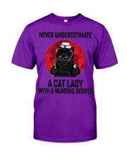Under Estimate A Cat Lady Classic T-Shirt tile