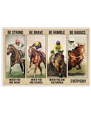 Be strong be brave be humble Horseracing 17x11 Poster front