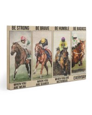 Be strong be brave be humble Horseracing Gallery Wrapped Canvas Prints tile