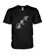 Jobs Funny DNA Piano Themed V-Neck T-Shirt tile