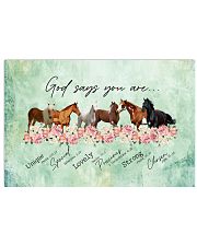 God says you are Horses 17x11 Poster front