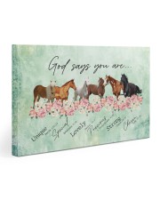 God says you are Horses Gallery Wrapped Canvas Prints tile