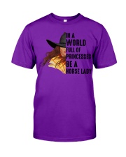 In a worl full of Princesses be a Horse Lady Classic T-Shirt tile