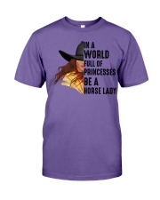 In a worl full of Princesses be a Horse Lady Premium Fit Mens Tee tile