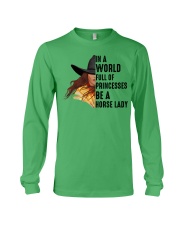 In a worl full of Princesses be a Horse Lady Long Sleeve Tee tile