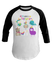 I wanna be a Unicorn Baseball Tee thumbnail