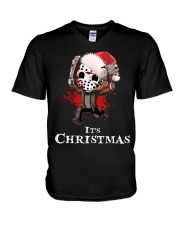 It's Christmas Friday the 13th V-Neck T-Shirt thumbnail