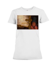 Black Queen Trust God Premium Fit Ladies Tee tile