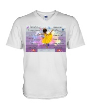 Black Girl You Are Beautiful Black Teenage V-Neck T-Shirt tile