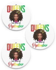 September Birthday African Circle ornament - 3 pieces (porcelain) front
