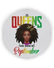 September Birthday African Circle Ornament (Wood tile
