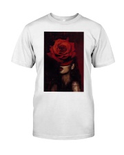 African Woman Art, Flower Head Woman, Black women art, black flowers head, black art, african american art Premium Fit Mens Tee tile