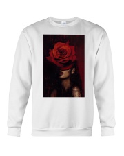 African Woman Art, Flower Head Woman, Black women art, black flowers head, black art, african american art Crewneck Sweatshirt tile