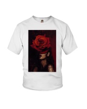 African Woman Art, Flower Head Woman, Black women art, black flowers head, black art, african american art Youth T-Shirt tile