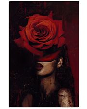 African Woman Art, Flower Head Woman, Black women art, black flowers head, black art, african american art 16x24 Poster front