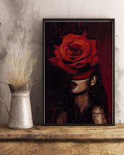 African Woman Art, Flower Head Woman, Black women art, black flowers head, black art, african american art 16x24 Poster lifestyle-poster-3