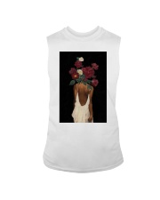 Black Woman With Flower Poster, black woman art, black art, black art print, black woman poster, black girl poster, black woman print Sleeveless Tee tile