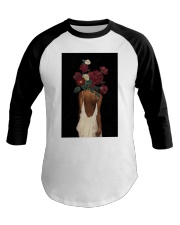 Black Woman With Flower Poster, black woman art, black art, black art print, black woman poster, black girl poster, black woman print Baseball Tee tile