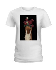 Black Woman With Flower Poster, black woman art, black art, black art print, black woman poster, black girl poster, black woman print Ladies T-Shirt tile