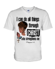I Can Do All Thing V-Neck T-Shirt tile