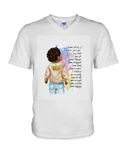 Gift For Son V-Neck T-Shirt tile