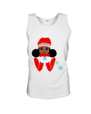 Christmas Black Girl Unisex Tank tile
