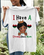 Kids I Have A Strong Black Mom Melanin Girl Black History Month T-Shirt Classic T-Shirt apparel-classic-tshirt-lifestyle-front-130