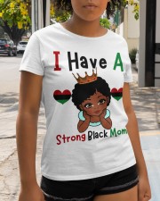 Kids I Have A Strong Black Mom Melanin Girl Black History Month T-Shirt Classic T-Shirt apparel-classic-tshirt-lifestyle-front-237