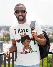 Kids I Have A Strong Black Mom Melanin Girl Black History Month T-Shirt Classic T-Shirt apparel-classic-tshirt-lifestyle-front-239