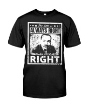 Martin Luther King Jr. MLK Classic The Time Is Always Right Premium Fit Mens Tee tile