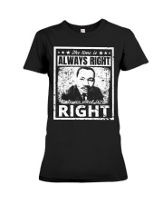 Martin Luther King Jr. MLK Classic The Time Is Always Right Premium Fit Ladies Tee tile