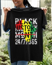 Black History Month Africa Map Melanin 2022 Women Classic T-Shirt apparel-classic-tshirt-lifestyle-front-130